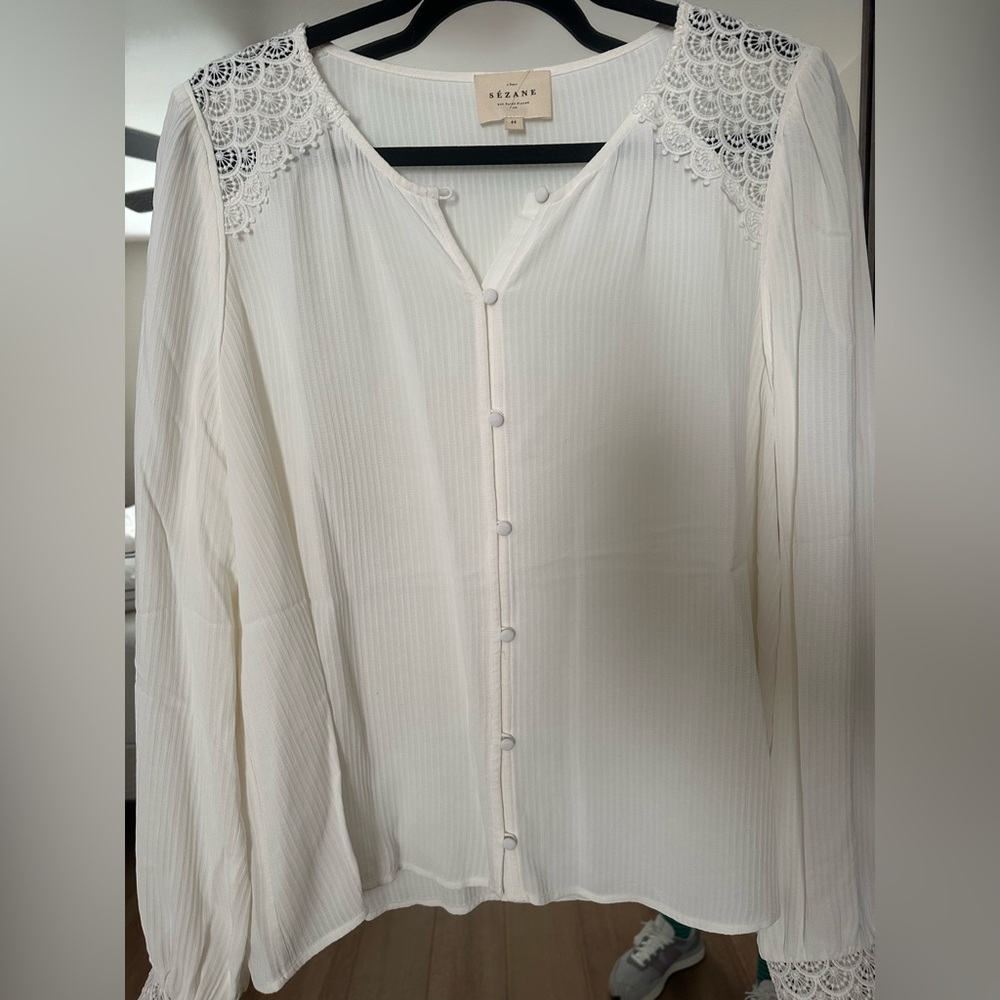 Sezane - Chemise Clem Top - Size 44
